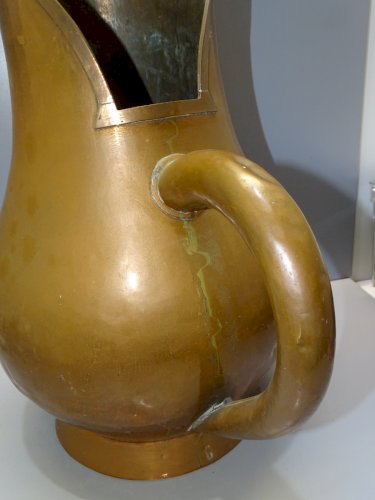 -ANCIEN BROC CUIVRE MONTAGE QUEUES D'ARONDE  COLLECTION DECO PORTE PARAPLUIE  D