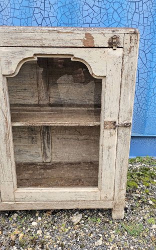 Ancien buffet vitré en teck