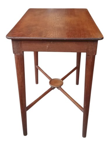 Ancien Bureau Table D Appoint Entretoise  Restauration 1 Tiroir 19 Ème Siècle