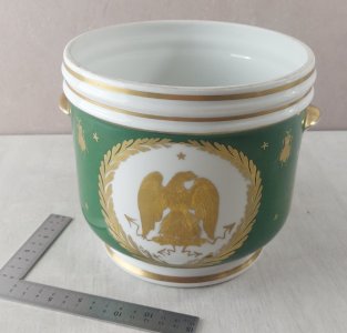 Old pot, Napoleon eagle decoration, Imperial Manufacture