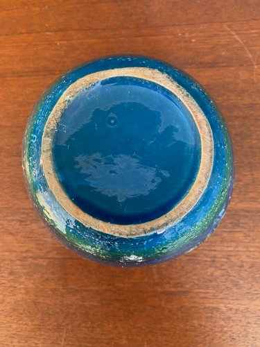 Ancien cache pot en céramique signé, Aldo Londi, années 60, rare, vintage.
