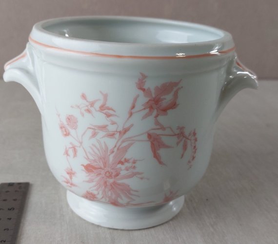 Ancien cache pot en porcelaine de Limoges, Georges Boyer