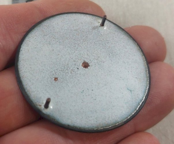 Ancien cadran de montre gousset émaillé, Chemin de fer Helu ^