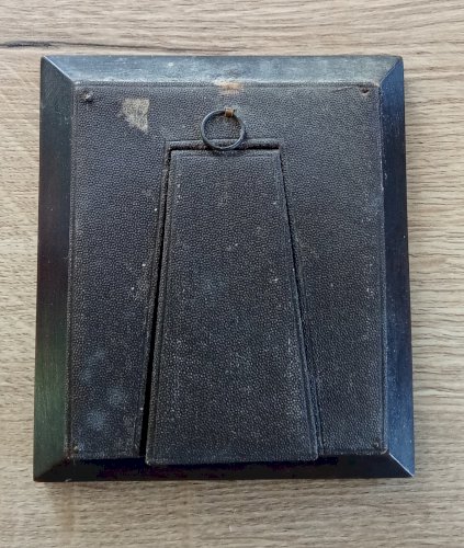 Ancien Cadre À Poser portrait Peinture Miniature 19 Ème André Marc Antigna