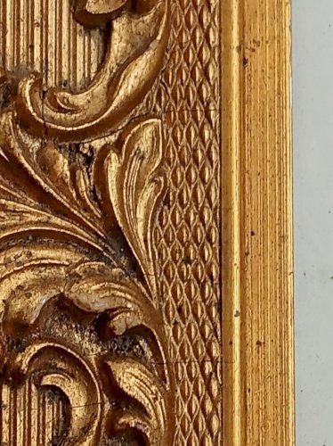 Ancien Cadre avec moulures doré/ancien encadrement Doré/old Golden Frame