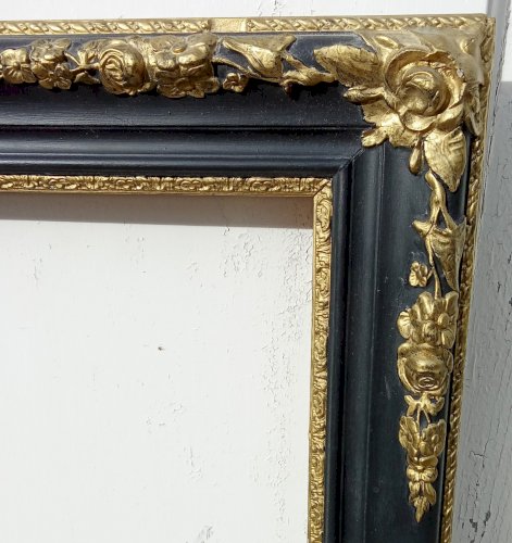 Ancien Cadre avec moulures doré/ancien encadrement Doré/old Golden Frame