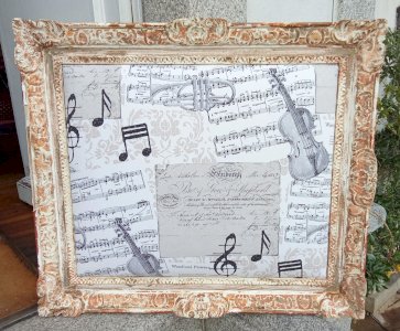 Old Frame Montparnasse Supervision Decor Sheet Unique Piece