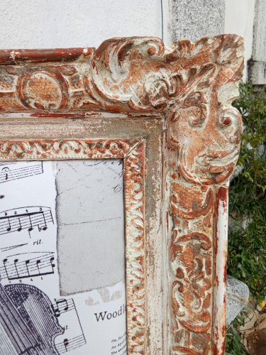 Ancien Cadre Encadrement Montparnasse  Décor Partitions Pièce Unique