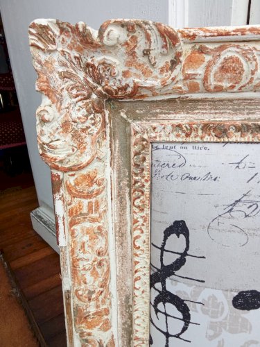 Ancien Cadre Encadrement Montparnasse  Décor Partitions Pièce Unique