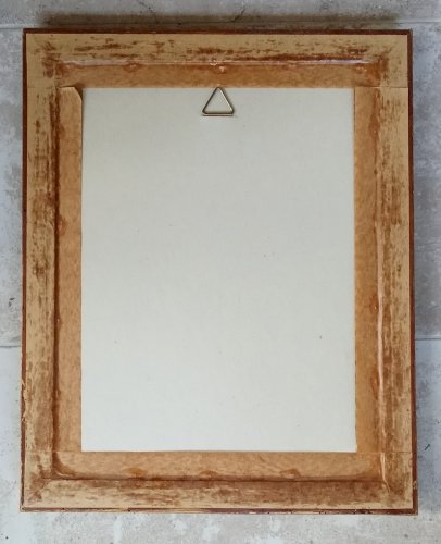 Ancien Cadre Encadrement Stuck  moulures doré Photo Mariage /old Golden Frame