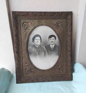 Old photo wall frame