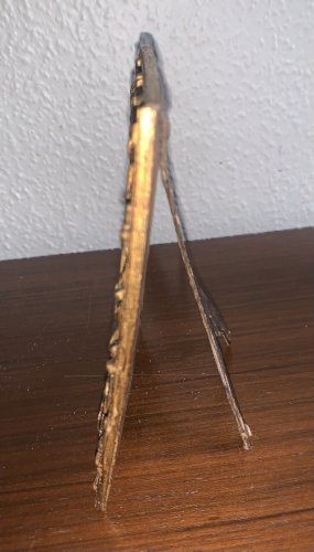 Ancien cadre porte photo XIXe bois sculpté doré style rocaille