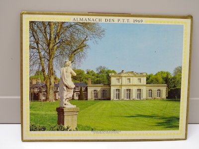 *ANCIEN CALENDRIER ALMANACH des PTT 1969 CHARENTE ERMITAGE Madame de POMPADOUR