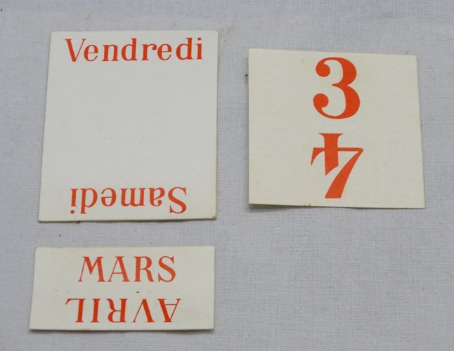 -ANCIEN CALENDRIER GLACOÏDE MURAL PUBLICITAIRE PEINTURE AUTO A SCHMITT SOYAUX D