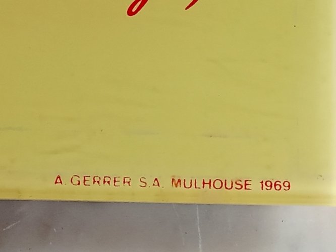 Ancien Calendrier Perpétuel Publicitaire Vintage 1969 Joints Curty Jmf Cefilac