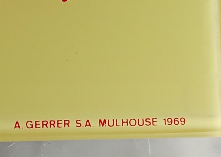 Ancien Calendrier Perpétuel Publicitaire Vintage 1969 Joints Curty Jmf Cefilac