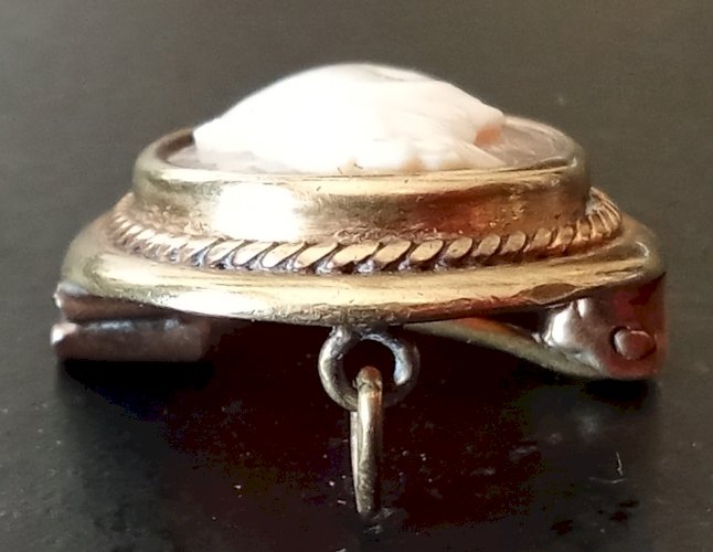Ancien Camée Pendentif Bijou Ancienne Broche Old Pendant Antique Jewelry