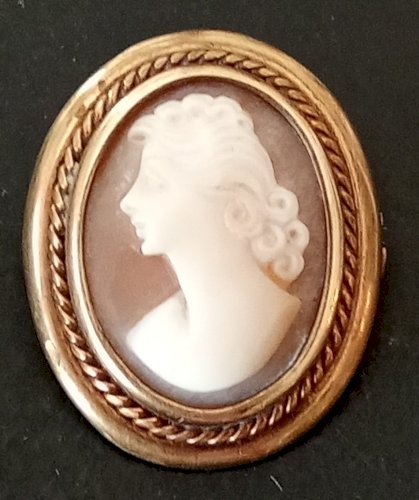 Ancien Camée Pendentif Bijou Ancienne Broche Old Pendant Antique Jewelry