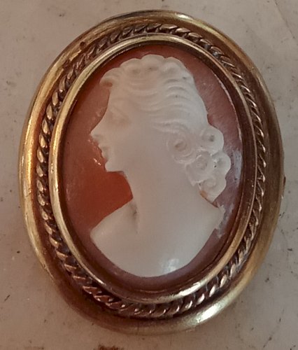 Ancien Camée Pendentif Bijou Ancienne Broche Old Pendant Antique Jewelry