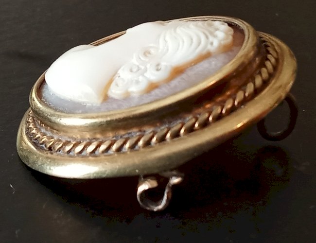 Ancien Camée Pendentif Bijou Ancienne Broche Old Pendant Antique Jewelry