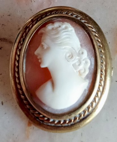 Ancien Camée Pendentif Bijou Ancienne Broche Old Pendant Antique Jewelry