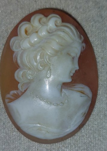 Ancien camée sans monture, sur coquillage ^