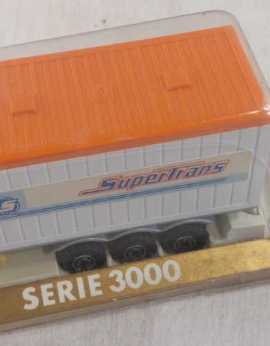Ancien camion avec portes container Supertrans, Majorette série 3000, vintage ^