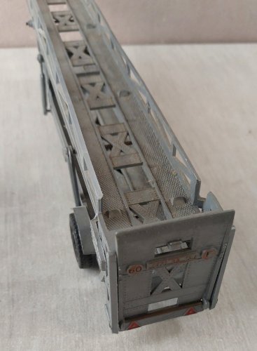 Ancien camion Berliet TBO remorque porte voiture, Norev, 1/43