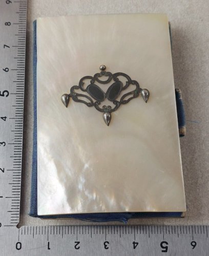 Ancien carnet de bal, en nacre et argent, XIXème