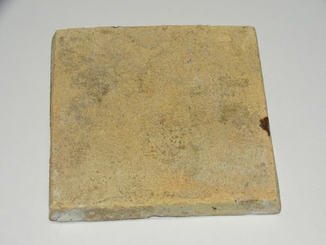-ANCIEN CARREAU CERAMIQUE  XVIIIe 1 ARQUEBUSIER AU CENTRE COLLECTION VITRINE  D