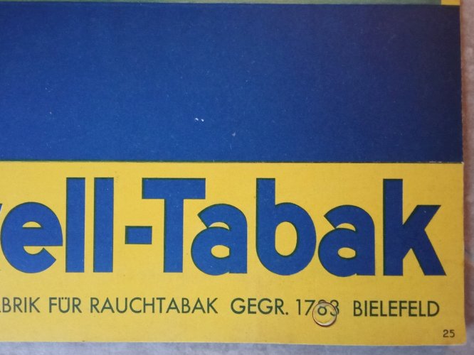 Ancien carton publicitaire Cruwell tabac Taj Mahal Inde Publicité Vintage