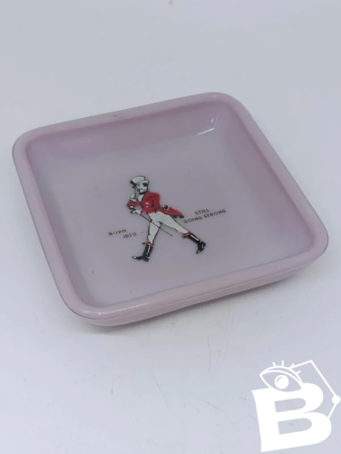 ancien cendrier en opaline johnny walker par magnier blangy en bon etat