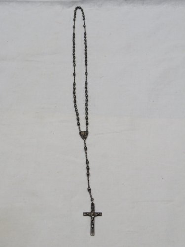 -ANCIEN CHAPELET ARGENT Poinçon Crabe SOUVENIR de LOURDES  RELIGION JESUS    D