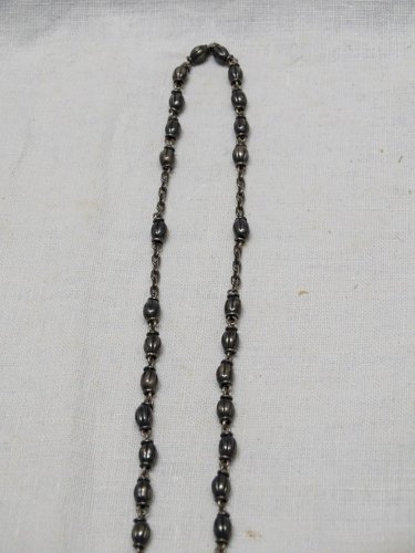 -ANCIEN CHAPELET ARGENT Poinçon Crabe SOUVENIR de LOURDES  RELIGION JESUS    D