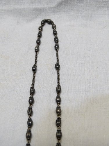 -ANCIEN CHAPELET ARGENT Poinçon Crabe SOUVENIR de LOURDES  RELIGION JESUS    D