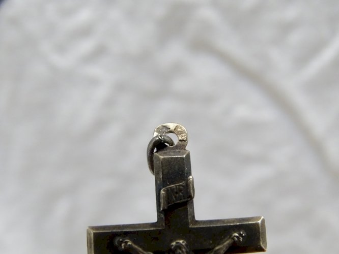 -ANCIEN CHAPELET ARGENT Poinçon Crabe SOUVENIR de LOURDES  RELIGION JESUS    D