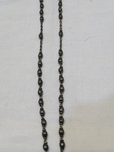-ANCIEN CHAPELET ARGENT Poinçon Crabe SOUVENIR de LOURDES  RELIGION JESUS    D