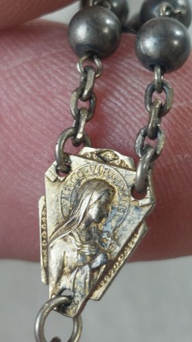 Ancien chapelet en argent