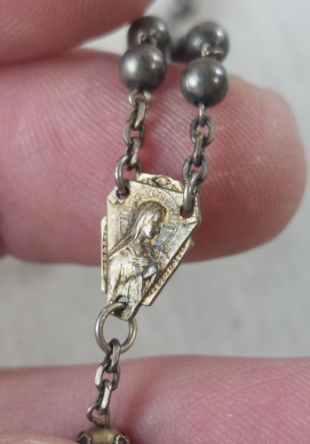 Ancien chapelet en argent