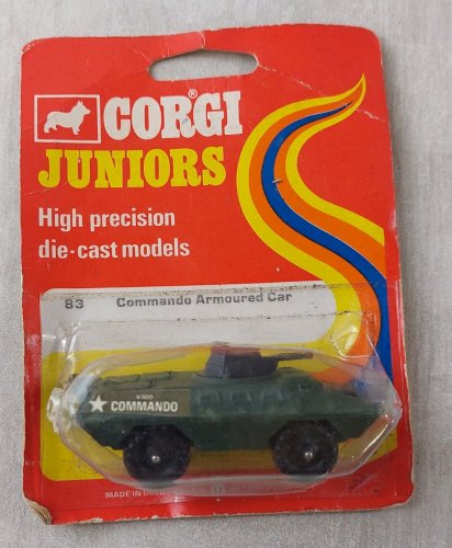  Ancien char, 83 Commando Armoured Car, Corgi Juniors, sous blister