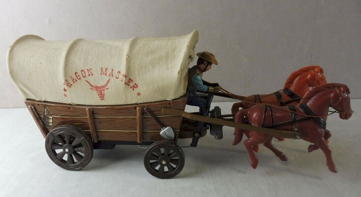 Chariot De Gare Mécanique En Tôle - Années 50 - Longueur 24 Cm - Fonctionne