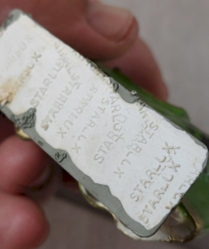 Ancien cheval à robe, en plastique peint, Moyen Age, Starlux