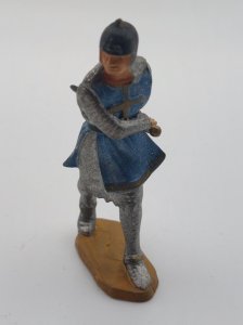 Old knight crusader with a painted plastic sword, Middle Ages, Starlux