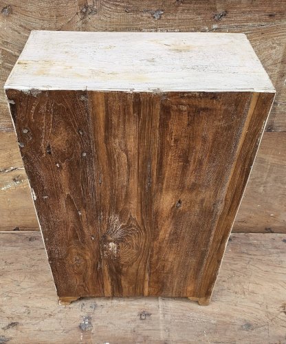 Ancien chevet - cabinet tribal en teck birman