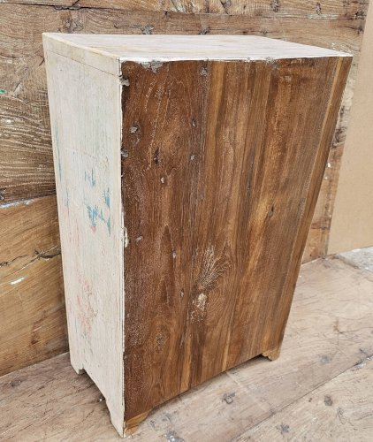 Ancien chevet - cabinet tribal en teck birman