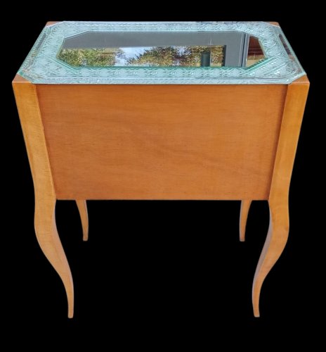 Ancien Chevet Meuble D Appoint  Miroir Vénitien Vénitienne Années 1950/1960