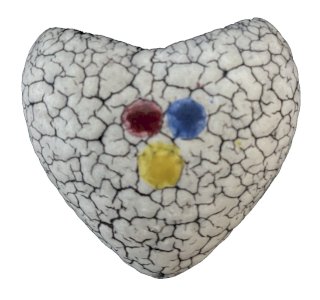 Ancien coeur Bouquetière En céramique vintage Jopeko keramik allemagne