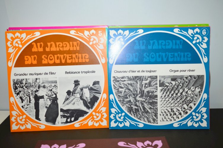 -ANCIEN COFFRET 12 DISQUES 33 TOURS 1970 READER'S DIGEST AU JARDIN DU SOUVENIR