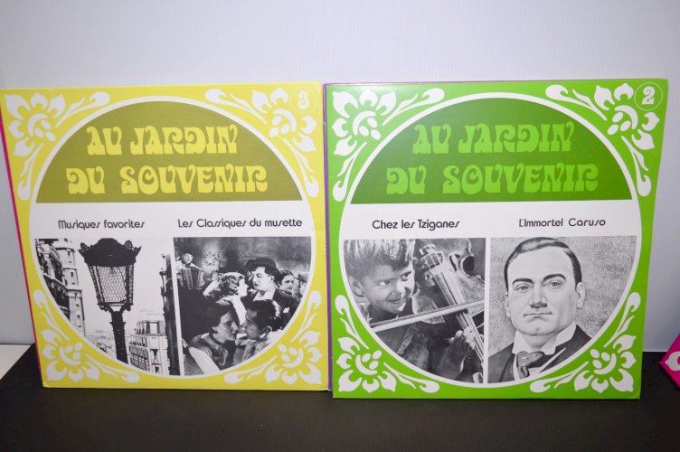 -ANCIEN COFFRET 12 DISQUES 33 TOURS 1970 READER'S DIGEST AU JARDIN DU SOUVENIR