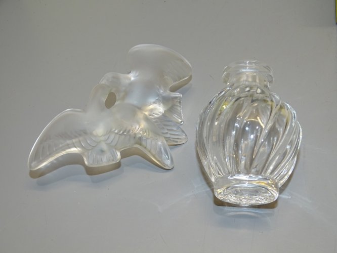 -ANCIEN COFFRET BOITE NINA RICCI L'AIR DU TEMPS FLACON LALIQUE VIDE COLLECTION D